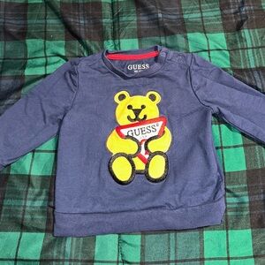 GUESS Kids Navy Bear Top